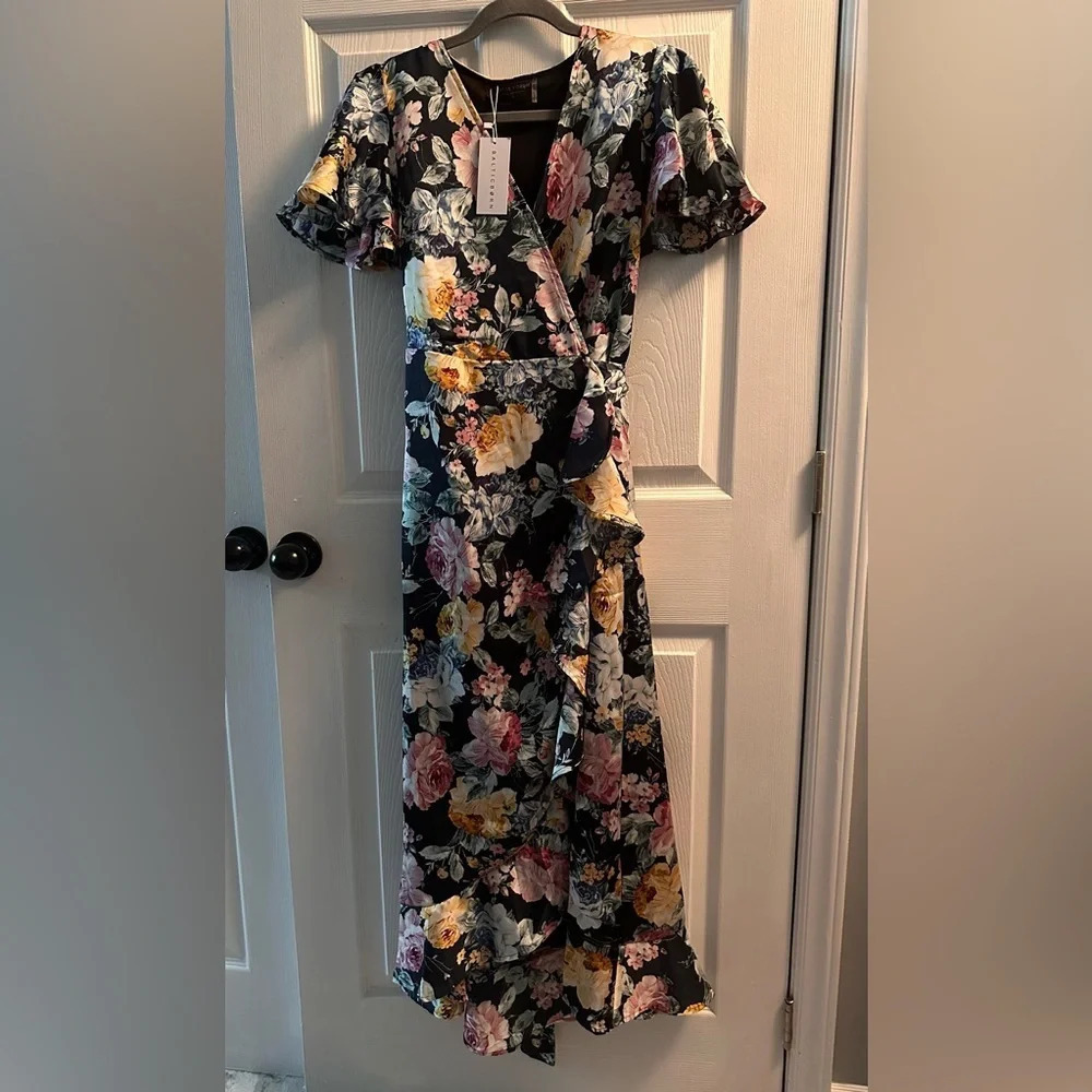NWT Baltic Born floral wrap dress, small - Picture 1 of 9